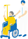 患者さんとスタッフのイラスト