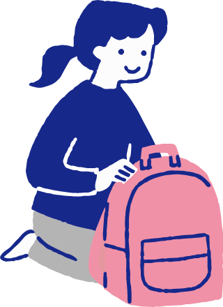 入居の準備をする様子イラスト