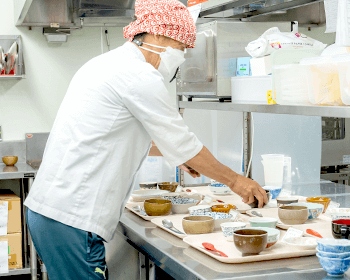 施設内 食堂の様子