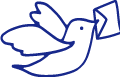 手紙を運ぶ鳥