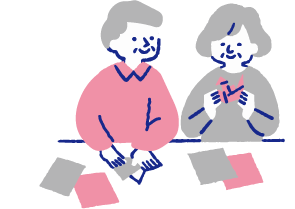 レクリエーションの様子イラスト